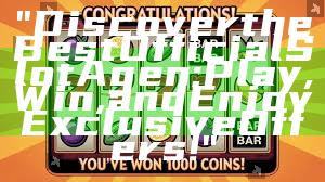 "Discover the Best Official Slot Agen: Play, Win, and Enjoy Exclusive Offers!"